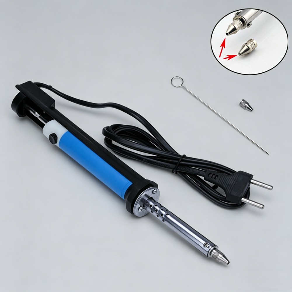 Desoldering Pump Electric Vacuum Station - 電気はんだ吸い取り機ペン AC 220V はんだごて 30W PCB