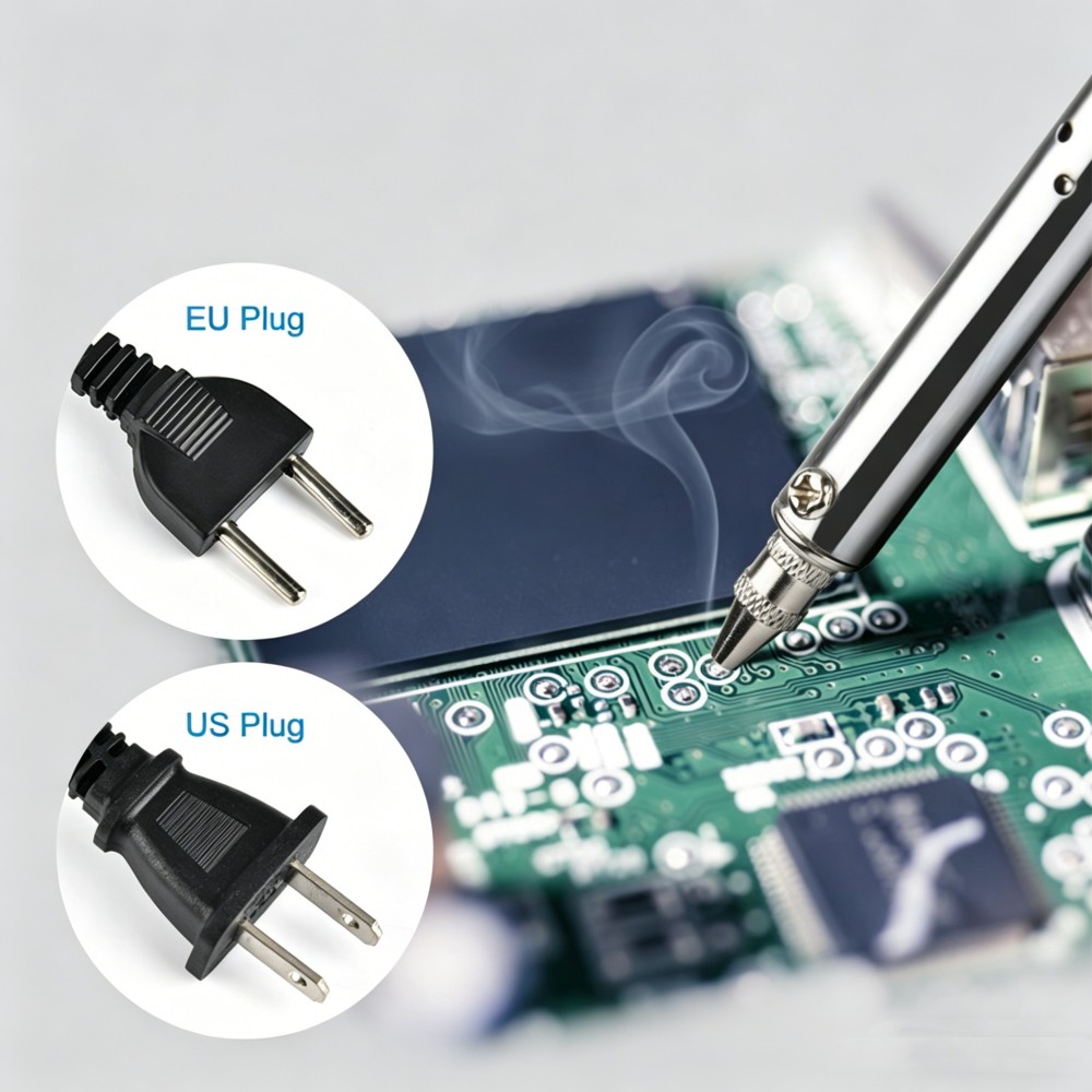 Desoldering Pump Electric Vacuum Station - AC 220V はんだごて電気はんだ除去機ペン 30 ワット PCB