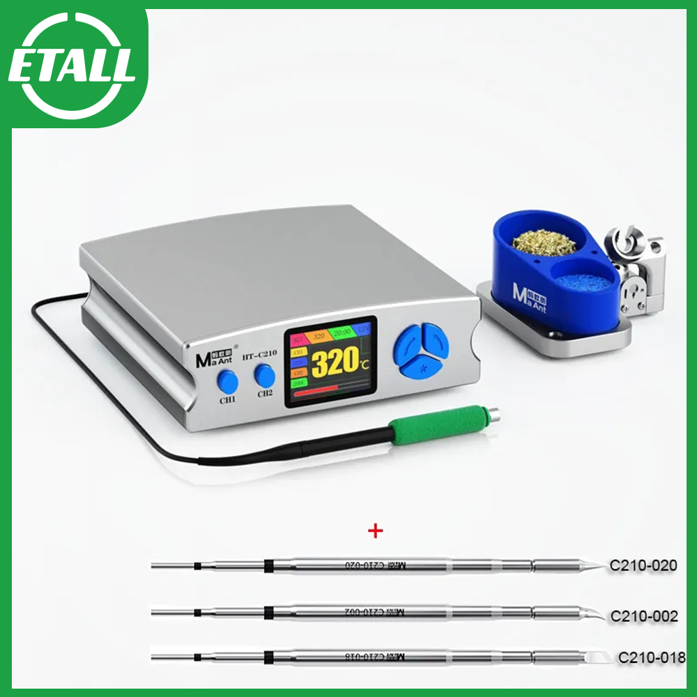 C210 Precision Soldering Station - Maant精密溶接ステーション、c210マイクロ溶接ステーション、電子部品、PCB、smd修理に使用される2秒