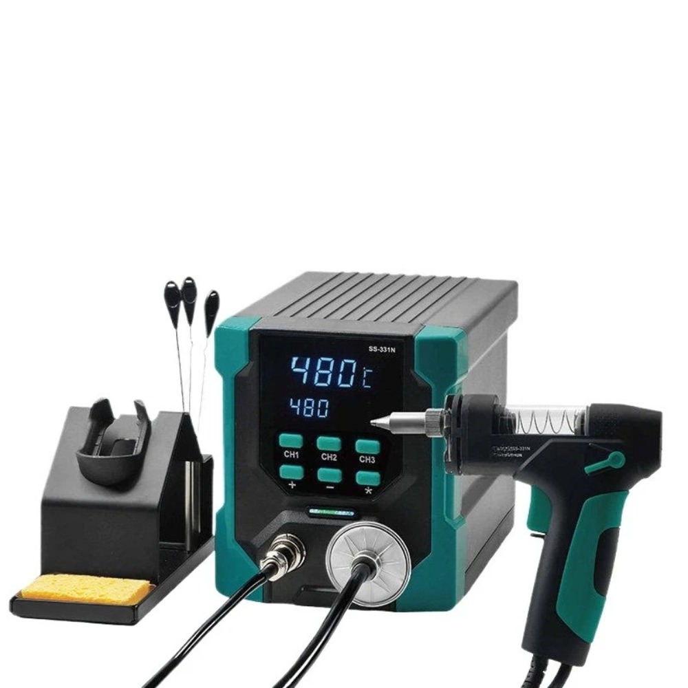Desoldering Pump Electric Vacuum Station - 220V SS-331 LCD 電気はんだ吸い取り機帯電防止ハイパワー強力吸引 SS-331H SS-331E