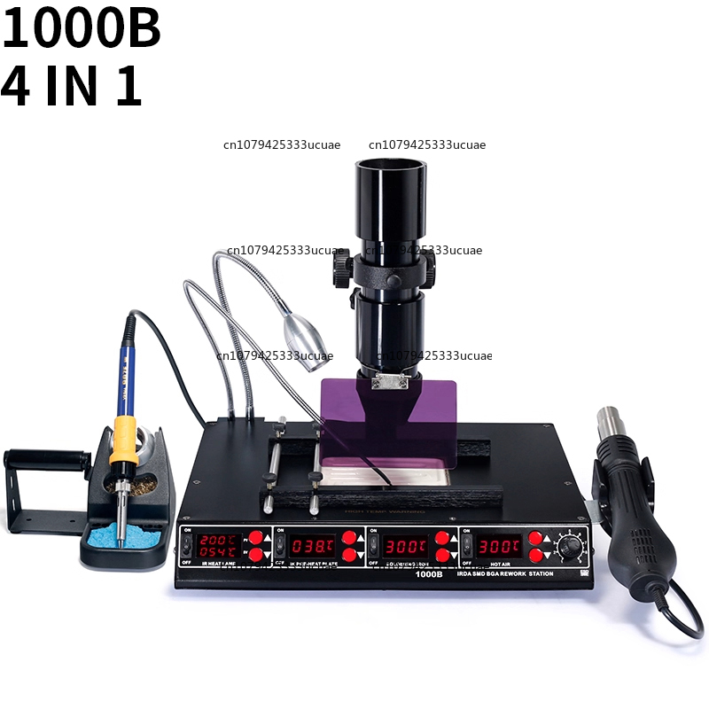 Infrared Bga Rework Station - 1000B/1000A赤外線多機能ステーション。 はんだ除去、熱風ガン、はんだごて、BGAリワーク、修理用予熱