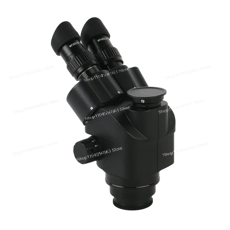 Trinocular Stereo Microscope 7X-45X - 工業用ラボ三眼同時焦点ステレオ顕微鏡セット 3.5X/45X/7X/90X、PCB SMDはんだ付け修理用56 LEDライト
