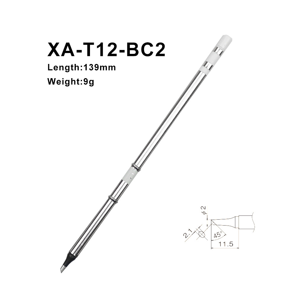 T12 Soldering Station Oled - QUICKO XA ハイグレード T12-BC2 はんだごてチップ溶接ヘッドツール FX9501/907