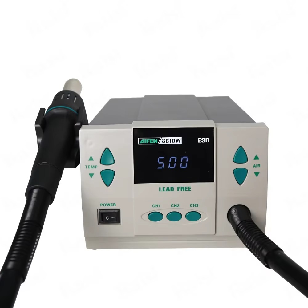 Hot Air Rework Station 861Dw - AIFEN 861DW 熱風リワークはんだ付けステーション、電話PCB基板の高速加熱、インテリジェントデジタルディスプレイ搭載