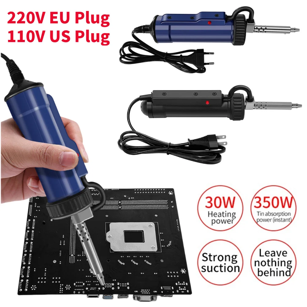 Desoldering Pump Electric Vacuum Station - BBT-580 自動はんだ吸い取り機 AC 110V/220V 自動吸引錫ツール、錫除去およびはんだ付け用の 3
