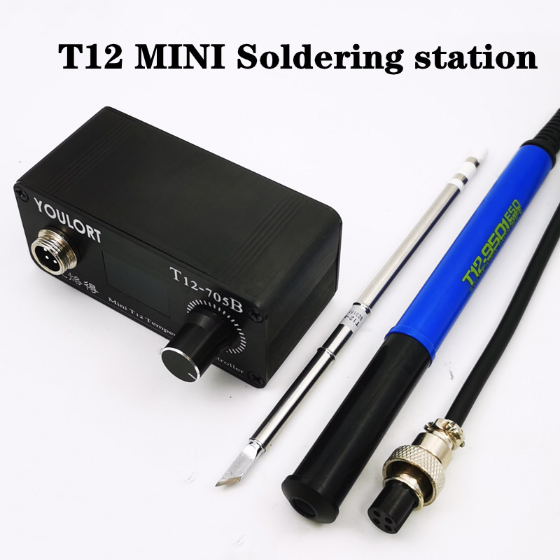 T12 Soldering Station Oled - ミニ T12-705B はんだごてステーション OLED はんだ電気溶接ごてのヒント 9501