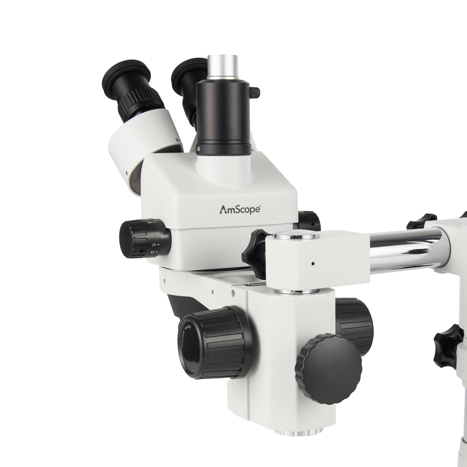 Trinocular Stereo Microscope 7X-45X - AmScope 7X-45X倍率三眼ズームステレオ顕微鏡ヘッド
