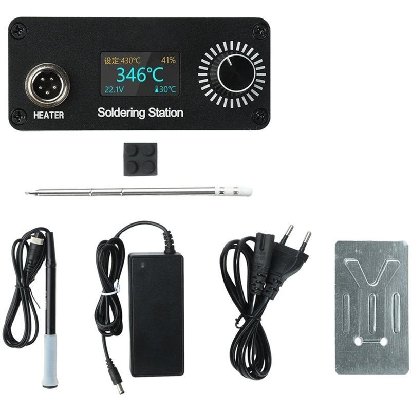 T12 Soldering Station Oled - B23B T12 家庭用修理はんだ付けステーションポータブルミニデジタルはんだごてツールキットプロフェッショナル OLED ディスプレイ EU