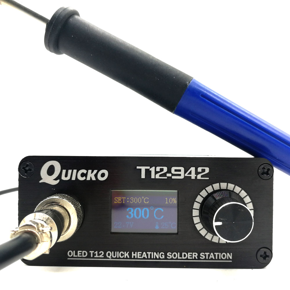 T12 Soldering Station Oled - Picko-デジタルはんだ付けステーション12 stc,電子ソダー942,はんだ付けツール9501付き