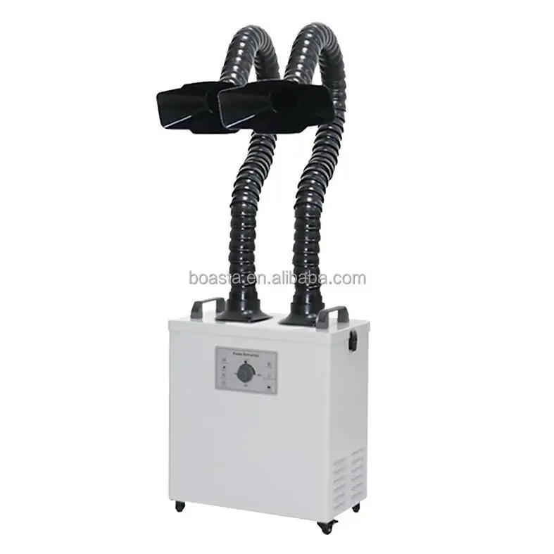 Fume Extractor Soldering Dual Arm - Boasta 煙空気清浄機 デュアルアーム排煙装置 トリプルフィルター付き 工業用はんだ付け レーザー彫刻