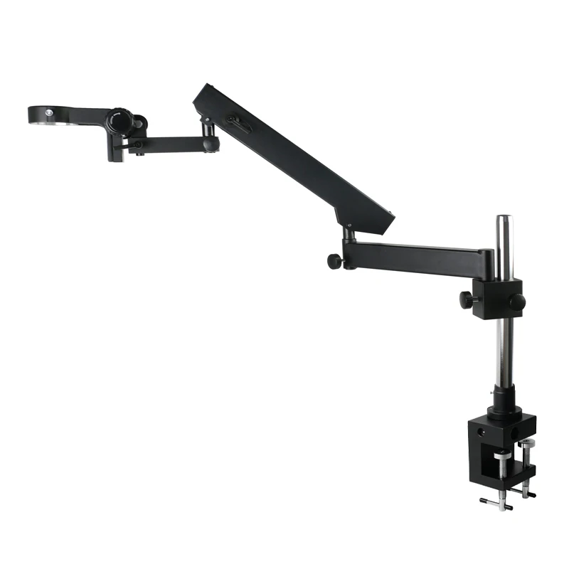 Articulating Arm Boom Stand Microscope - 関節式アームクランプスタンド 調整可能な76mmフォーカシングホルダー イーキンズズーム 三眼/双眼ステレオ顕微鏡ブームブラケット