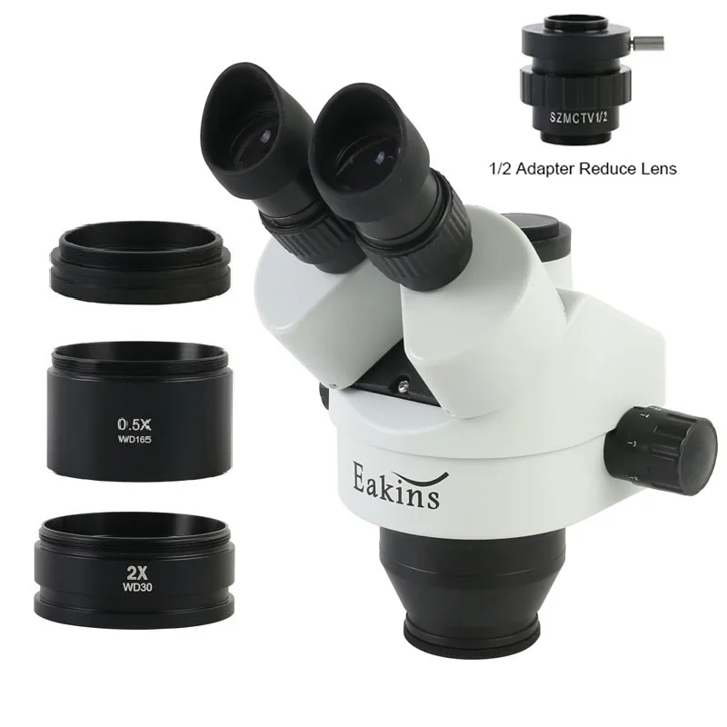 Trinocular Stereo Microscope 7X-45X - 7X 90X 三眼実体顕微鏡 WF10X/22 ミリメートル接眼レンズ +