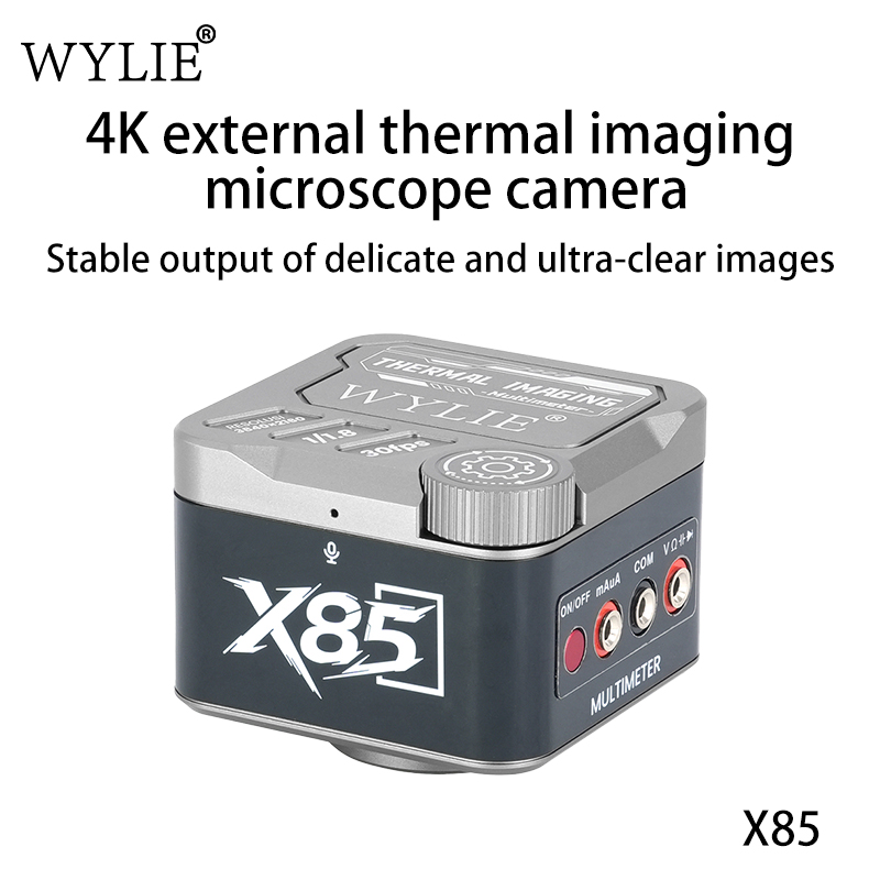 4K Microscope Camera Sony Sensor - WYLIE X85 4K工業用顕微鏡カメラ、赤外線サーマルイメージング、ソニーCMOSセンサー、Cマウント、携帯電話PCBはんだ付け修理用