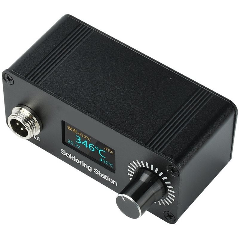 T12 Soldering Station Oled - ABYN-Professional T12 ポータブルミニデジタルはんだ付けステーションはんだごてツールキット OLED ディスプレイ EU