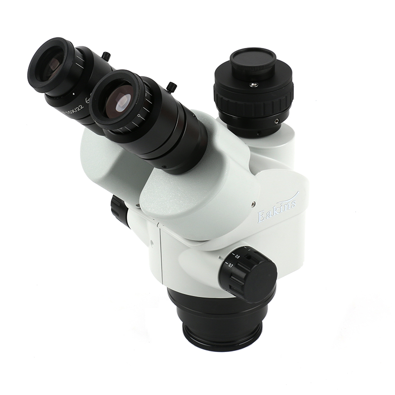 Trinocular Stereo Microscope 7X-45X - 7x-45x 産業用三眼実体顕微鏡ズームヘッド調整可能な WF10/22mm 接眼レンズ時計検査電話 PCB はんだ付け用