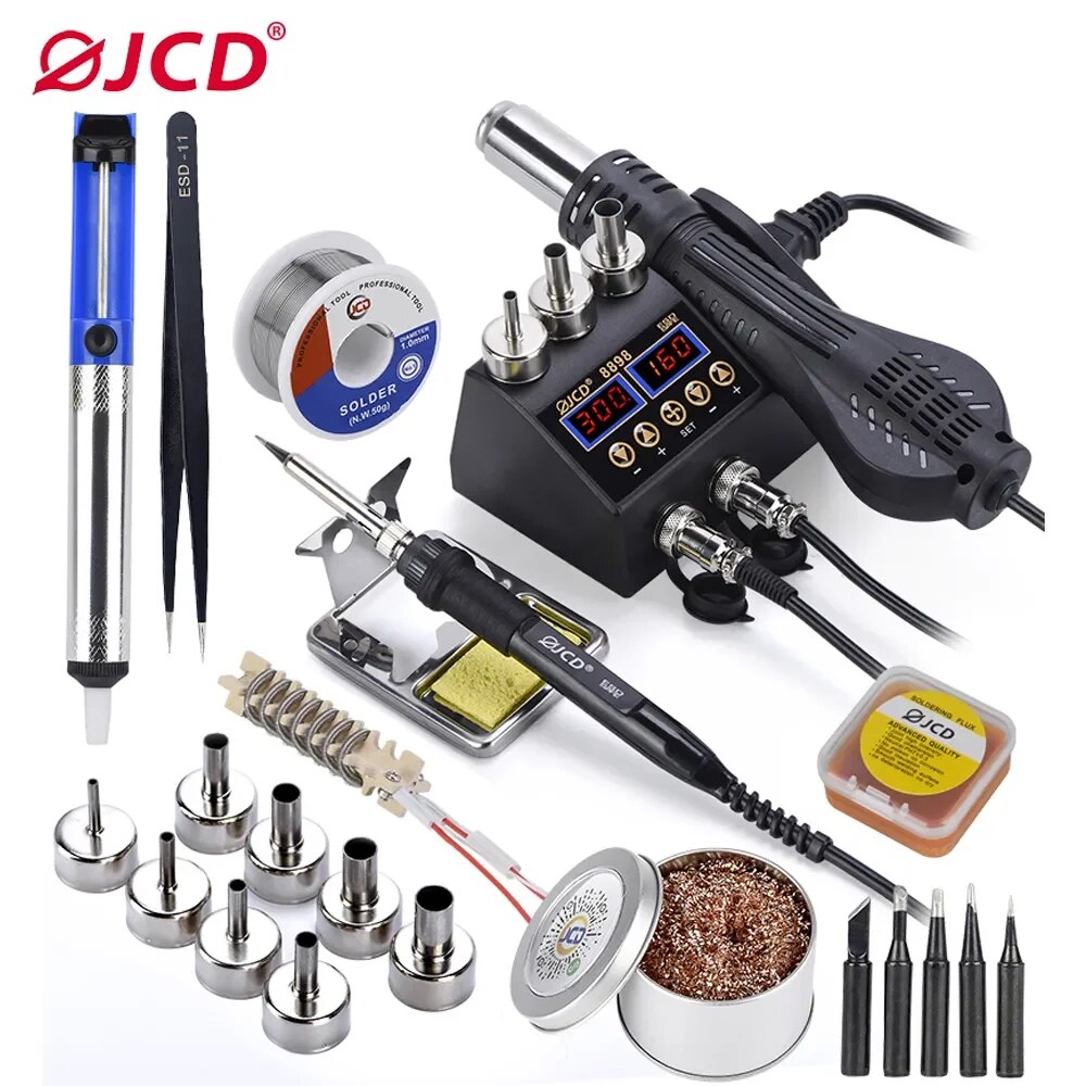 JCD 2 in 1 750 ワットはんだステーション LC - 2 In 1 Soldering Rework Station 750W のレビューと価格
