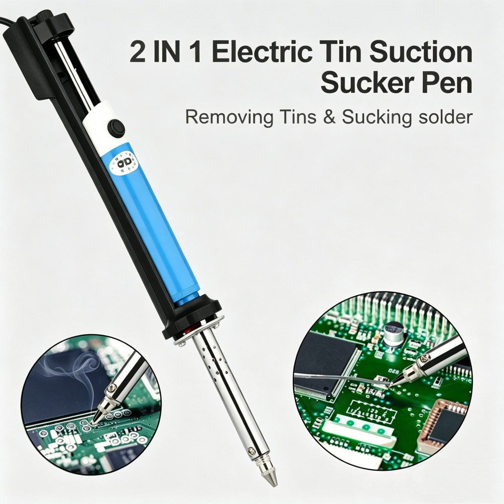 電気はんだ吸い取り機ペン AC 220V はんだごて 30W - Desoldering Pump Electric Vacuum Station のレビューと価格