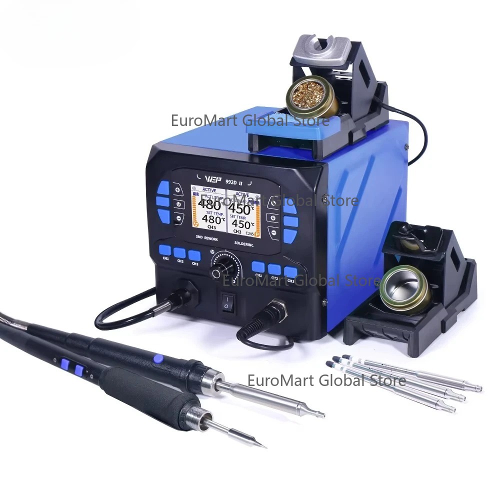 992D-II 2 in 1 LCDディスプレイ搭載 ホット - C210 Precision Soldering Station のレビューと価格