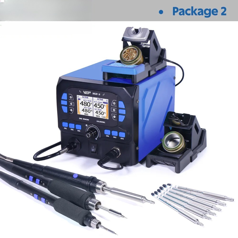 992D-II 2 in 1 LCDディスプレイ搭載 ホット - C210 Precision Soldering Station のレビューと価格