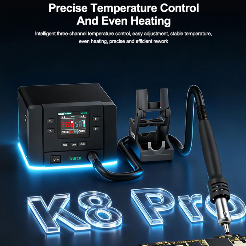 QUICK K8 Pro インテリジェント熱風リワークステー - Infrared Bga Rework Station のレビューと価格
