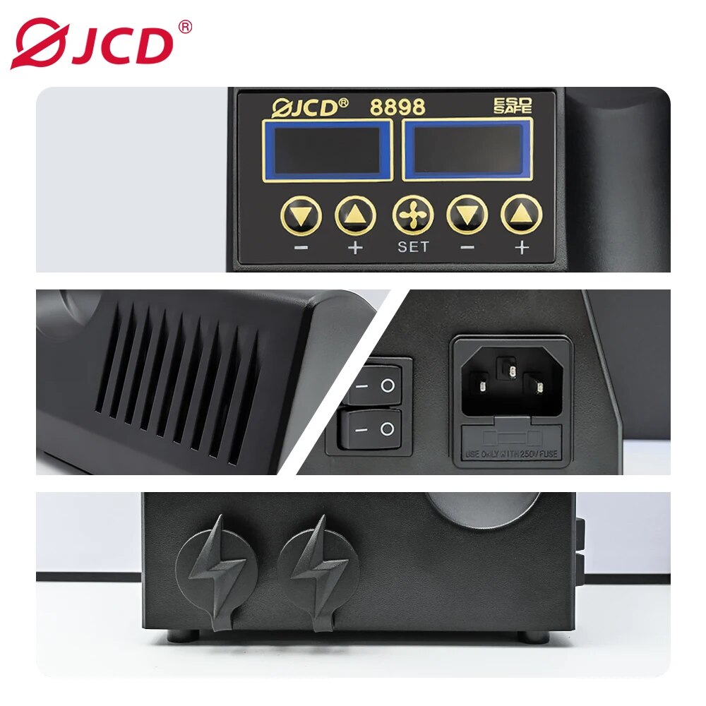 はんだ付けステーションJCD-8898 W, 2 in 1, - 2 In 1 Soldering Rework Station 750W のレビューと価格