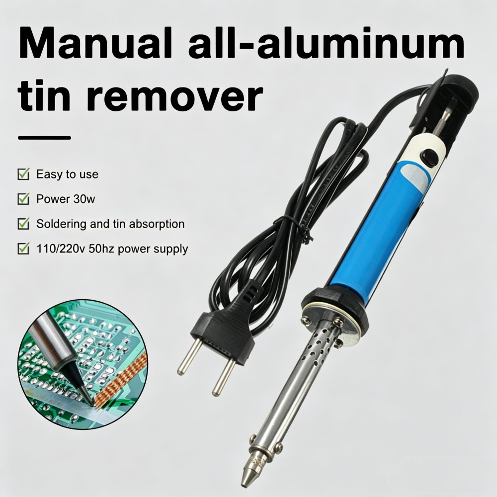 電気はんだ吸い取り機ペン AC 220V はんだごて 30W - Desoldering Pump Electric Vacuum Station のレビューと価格