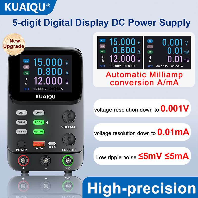 KUAIQU 5ビット超精密調整可能電源30 V 10 A  - High Precision Dc Power Supply 30V 10A のレビューと価格