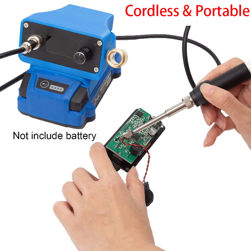 T12はんだ付けステーションはんだごてSTC、コバルト24V - T12 Soldering Station Oled のレビューと価格