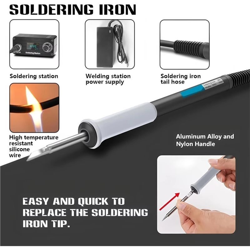 B23B T12 家庭用修理はんだ付けステーションポータブル - T12 Soldering Station Oled のレビューと価格