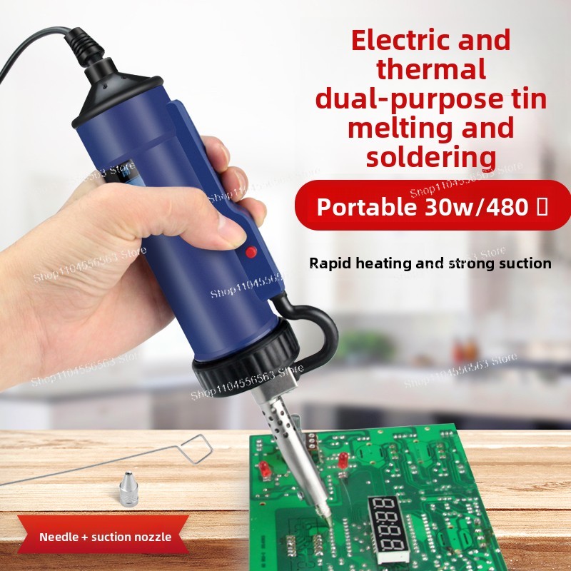 真空ポンプと加熱エレメント付き電動はんだ除去ガン、PCBリワ - Desoldering Pump Electric Vacuum Station のレビューと価格