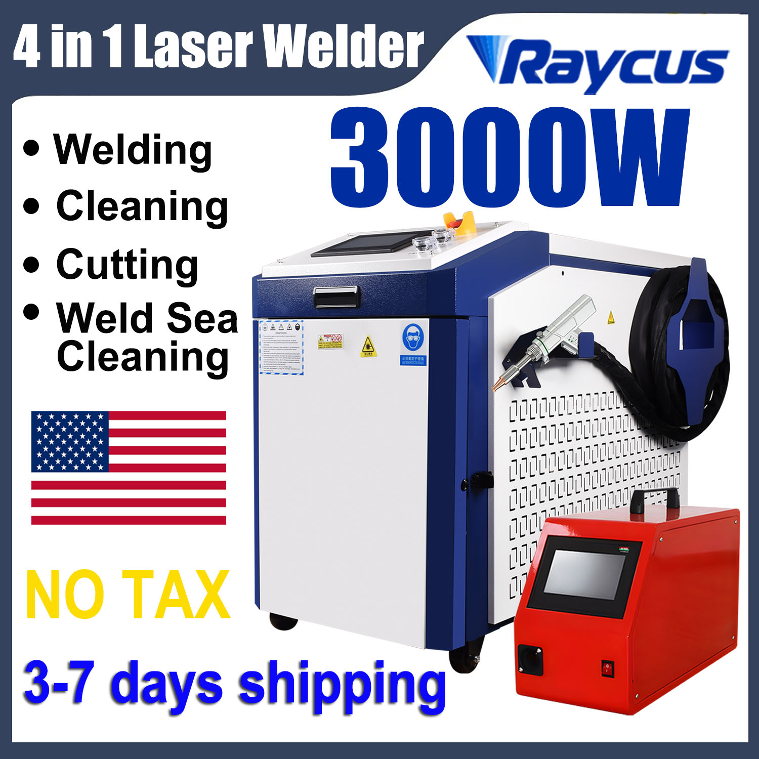 Raycus 3000W ハンドヘルド 4-in-1 ファイ - Laser Soldering Machine Handheld のレビューと価格