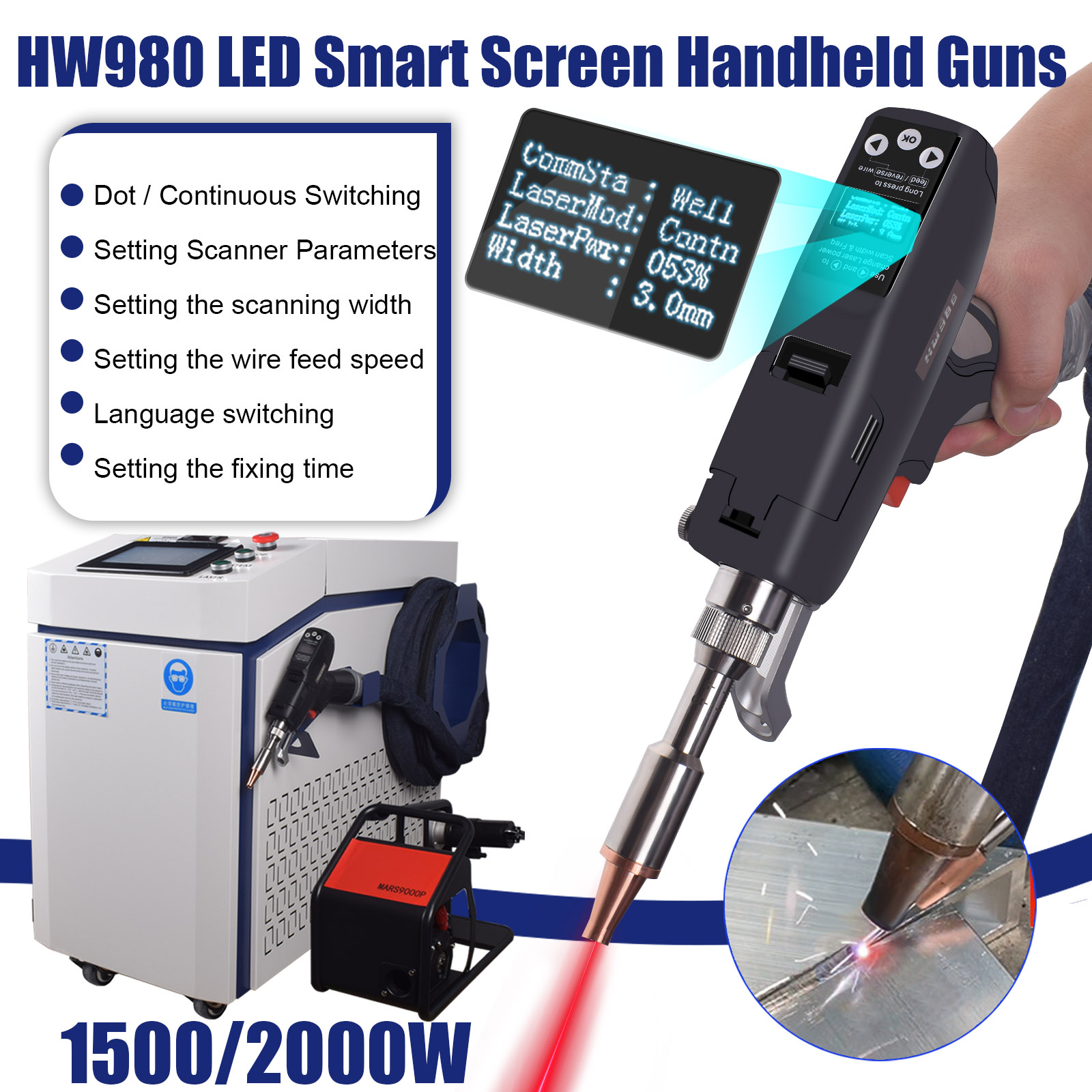 Raycus 3000W ハンドヘルド 4-in-1 ファイ - Laser Soldering Machine Handheld のレビューと価格