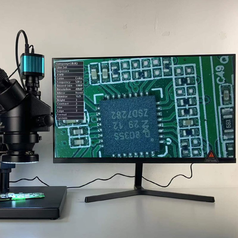 連続ズーム付きステレオ三眼顕微鏡,ctvアダプター,電話ラボ - Trinocular Stereo Microscope 7X-45X のレビューと価格