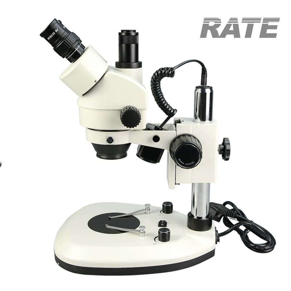 工場用7倍-45倍光学工業用三眼顕微鏡、電子PCB検査用ズー - Trinocular Stereo Microscope 7X-45X のレビューと価格