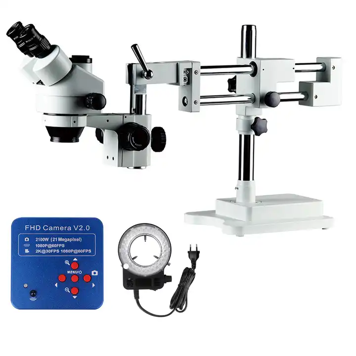 7倍-45倍ズームステレオ製造溶接三角ミラー ステレオ顕微鏡 - Trinocular Stereo Microscope 7X-45X のレビューと価格