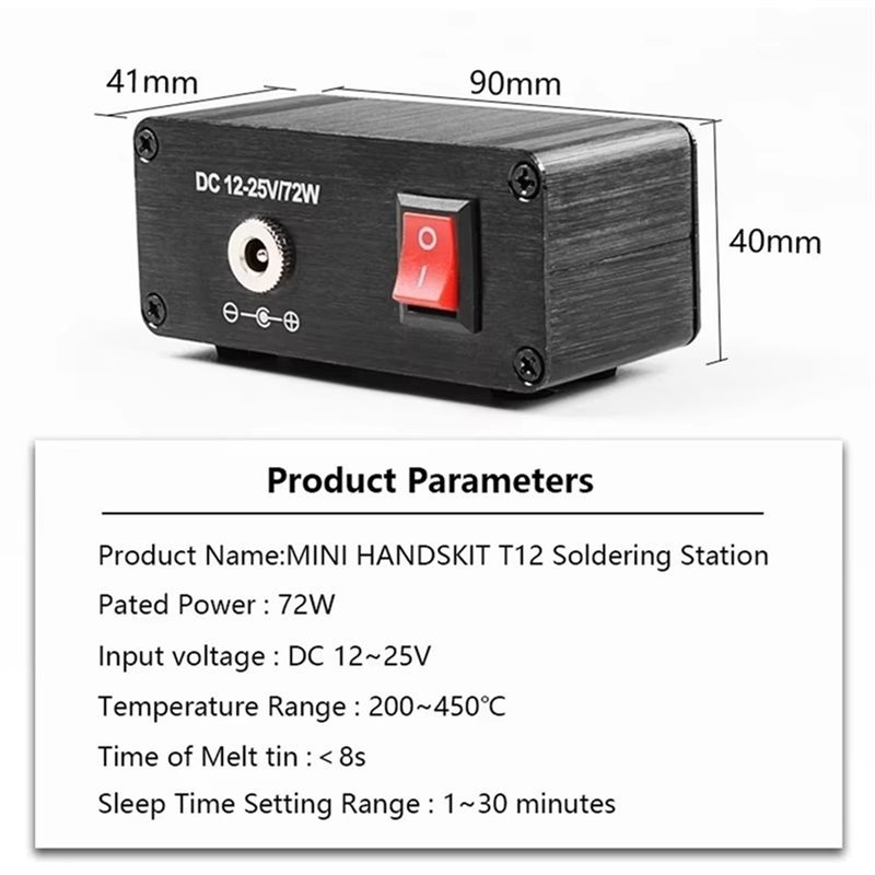 B03C-T12 デジタルはんだ付けステーション ポータブル - T12 Soldering Station Oled のレビューと価格