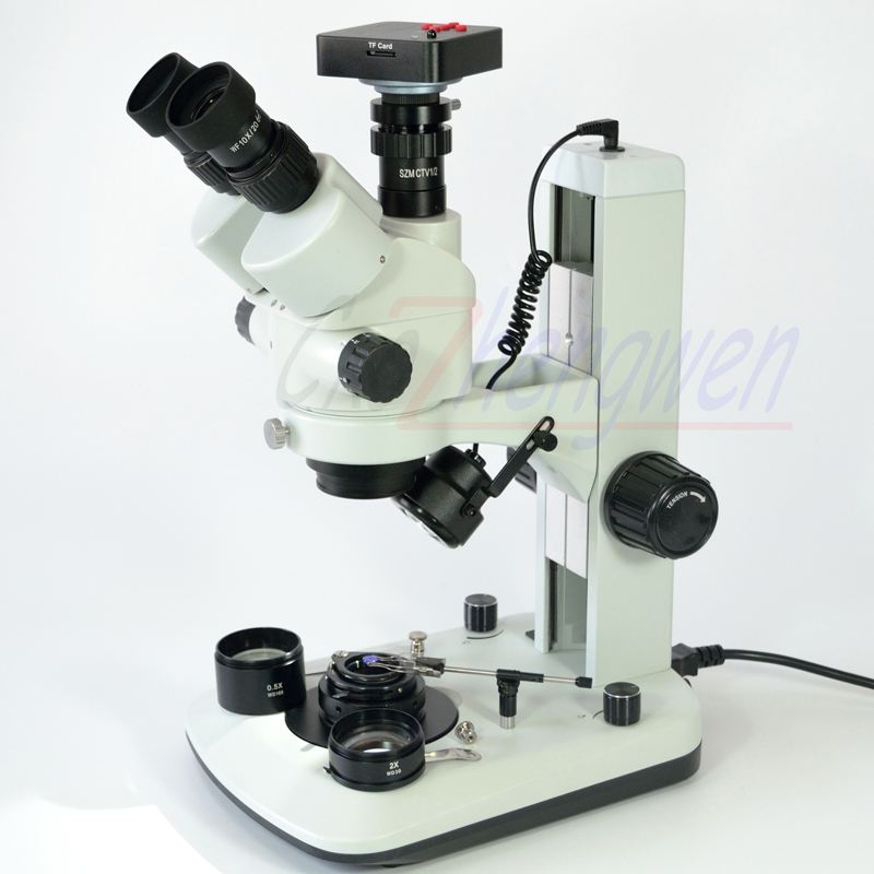 FYSCOPE 3.5X-90X 7X-45X 高度な宝石宝 - Trinocular Stereo Microscope 7X-45X のレビューと価格